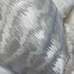 Designer Ashley Wilde Torrent Cushion Cover, Silver - Grey Pillow Throw Luxury Interior Worldwide Shipping - thumbnail 3