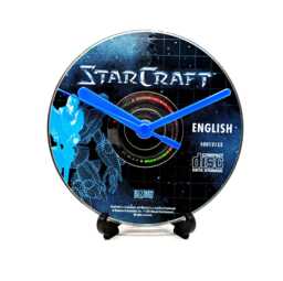 starcraft Pc Upcycled Dvd Disc Clock Video Game Gift Idea - thumbnail 1