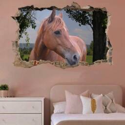 Countryside Fields Beautiful Horse Wall Mural Sticker Poster Decal Room Office Nursery Decor Id619 - thumbnail 3