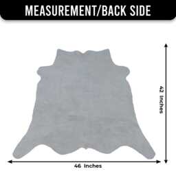 Genuine Leather Cowhide Rug - Small, Natural Black & White Accent Piece - thumbnail 3