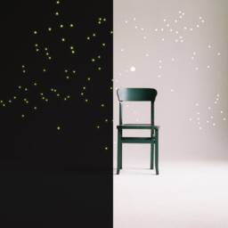 Night Glowing Star Wall Stickers - Glow in The Dark Stars Art Vinyl Decals Luminescent Luminous Light Effect Constellations Ceiling Sticker - thumbnail 1