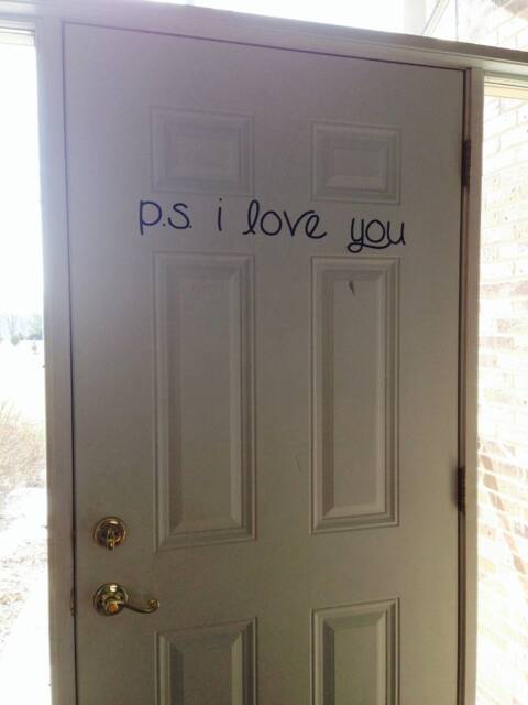 P.s. I Love You Wall Decal. A Perfect Reminder That Everyone Who Enters Your House Is Loved - Door Decal - Vinyl Decal - image 1