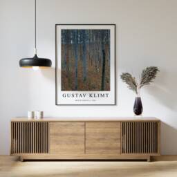 Gustav Klimt Poster, Beech Grove I, Art Nouveau Print, Nature Art, Klimt, Wall Decor, Floral Gift Idea, A1/A2/A3/A4 - thumbnail 2