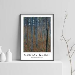 Gustav Klimt Poster, Beech Grove I, Art Nouveau Print, Nature Art, Klimt, Wall Decor, Floral Gift Idea, A1/A2/A3/A4 - thumbnail 3