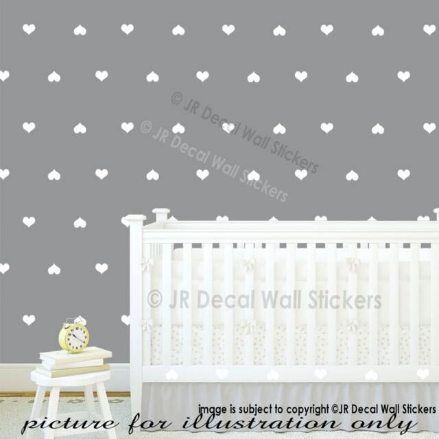 Heart Wall Decals, Set Of 30, Nursery Decor - image 1