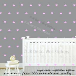 Heart Wall Decals, Set Of 30, Nursery Decor - thumbnail 3