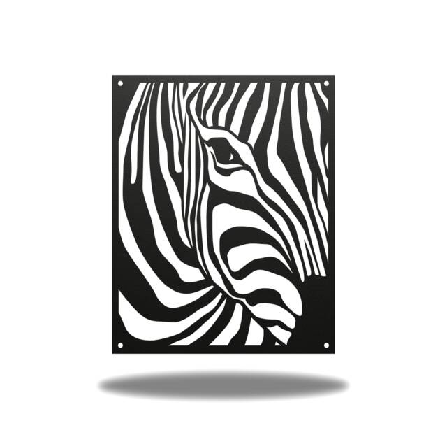 Zebra Metal Wall Art