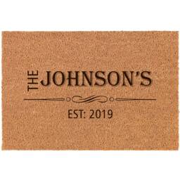 Personalised Door Mat - Home Decor Customized Just For You Unique Housewarming Or Realtor Gift Festive Christmas Rug - thumbnail 1
