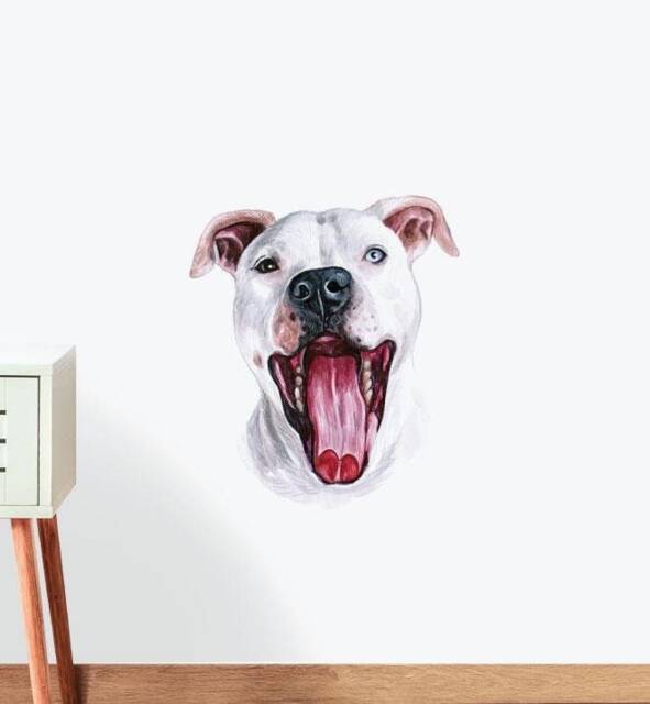 American Staffordshire Terrier Dog Wall Sticker Decal - Dogs & Pets Stickers, Decals, Kids Animals Decals