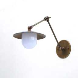 Brass Adjustable Wall Sconce Light, Solid Swivel Ul Listed, Lm2, No.0219 - thumbnail 3