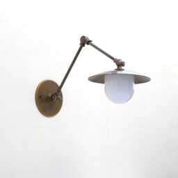 Brass Adjustable Wall Sconce Light, Solid Swivel Ul Listed, Lm2, No.0219 - thumbnail 2