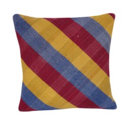 Handwoven Wool Kilim Pillow Cover - thumbnail 1