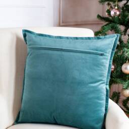 Eucalyptus Green Velvet Pillow Covers - thumbnail 3