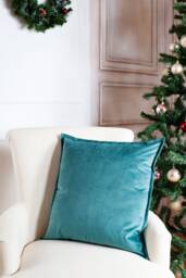 Eucalyptus Green Velvet Pillow Covers - thumbnail 1