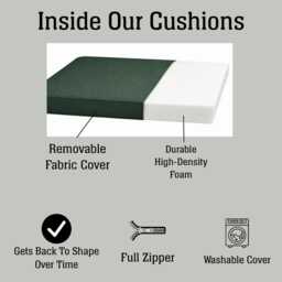 Banquette Cushion, Custom Bench Cushion For Window Seat & Indoor Seating, Made To Order Dining Nooks - thumbnail 4