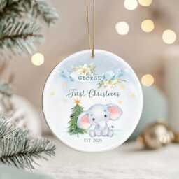 Personalised Christmas Bauble For Son, Grandson, Nephew, Godson Present, Family Gift Keepsake, Special Grandchild - thumbnail 3