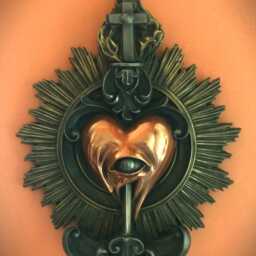 Sacred Heart, Third Eye, Shrine, Milagro Wall Art, Home Decor - thumbnail 3