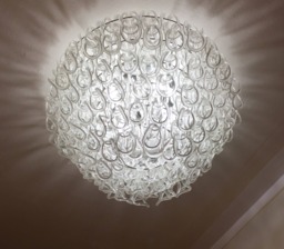 Ring, Replacements For Chandeliers Such As Venini, Arlecchino, Maria Theresa, in Murano Blown Glass, With Broken Pieces, Transparent Color