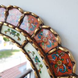 "Peruvian Mirrors ""Harmonious Orange 50cm" - thumbnail 2