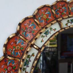 "Peruvian Mirrors ""Harmonious Orange 50cm" - thumbnail 3