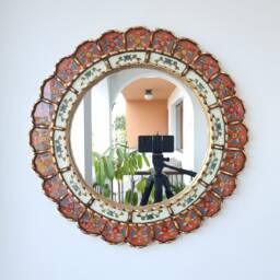 "Peruvian Mirrors ""Harmonious Orange 50cm"