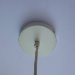 Ceramic Pendant Light, Light Brown Stoneware Bell, Hanging Lamp - thumbnail 4