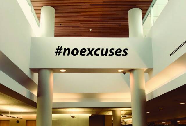Gym Wall Decal Hashtag #noexcuses Sticker. Ideas, Inspirational Sticker - image 1