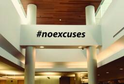 Gym Wall Decal Hashtag #noexcuses Sticker. Ideas, Inspirational Sticker - thumbnail 1