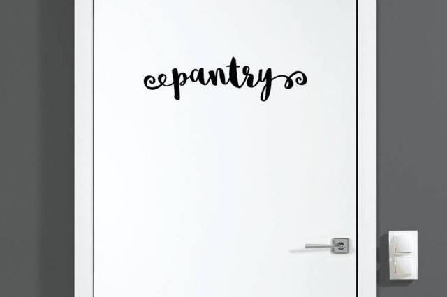 Pantry Decal/Kitchen Sticker Door Art Or Wall Vinyl Funny Gorgeous Glamorous Gift - image 1
