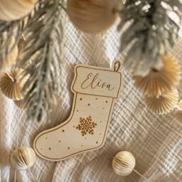 Personalized Christmas Ball, Decorations, Wooden Pendant, Tree Gifts For Children - thumbnail 2
