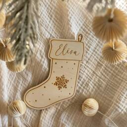 Personalized Christmas Ball, Decorations, Wooden Pendant, Tree Gifts For Children - thumbnail 3
