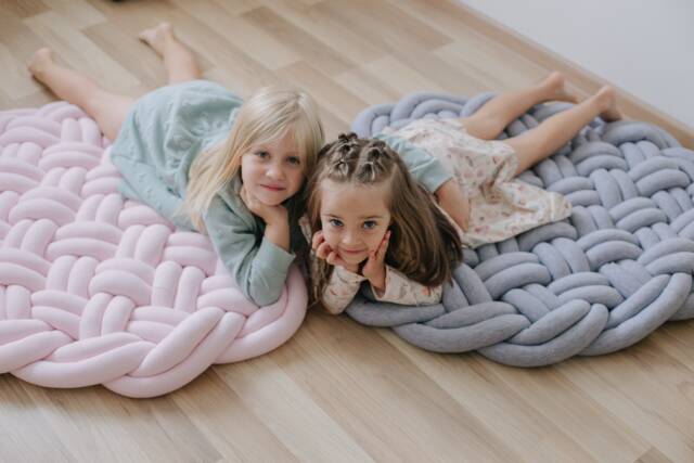 Floor Mat Round Rug Montessori Furniture Nursery Decor - image 1