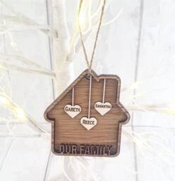 Bespoke Personalised Family Christmas Decoration