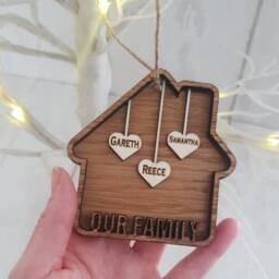 Bespoke Personalised Family Christmas Decoration - thumbnail 2