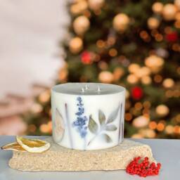 xl Large 3 Wick Candle, Christmas Candle Gift, Festive Spice Scent, Festive Gift Idea For Her, Holiday - thumbnail 2