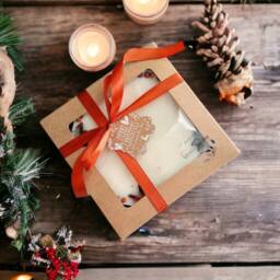 xl Large 3 Wick Candle, Christmas Candle Gift, Festive Spice Scent, Festive Gift Idea For Her, Holiday - thumbnail 3