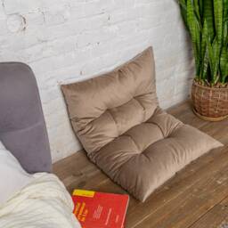 Sale Cozy Reading Nook Floor Cushion, Pillow For Kids Room, Seating Pillow, Water Repellent Seating, Velvet Seat Cushion - thumbnail 4