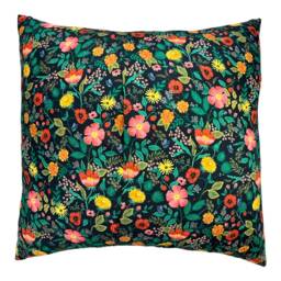 Rifle Paper Co Poppy Fields Black Fabric Pillow Cover - thumbnail 3