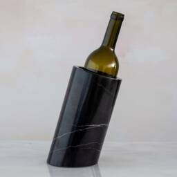 Handmade Black Marble Wine Bottle Holder Unique Rack