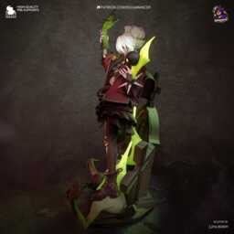 Hollow Marshall - Gothic Anime Necromancer Witch Deadlock Graves Resin Figure 16K - thumbnail 4