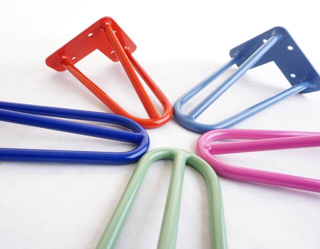 Hairpin Legs Set Of 4 - Free Screws 6 Inch 40Inch Handmade in The UK - image 1