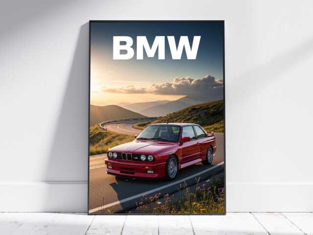 Bmw M3 E30 Car Art Print, Vintage Automotive Art, Classic Wall Poster, Perfect Gift For Enthusiasts - image 1