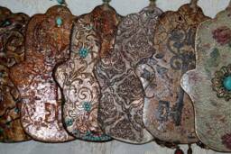 Handmade Stone Hamsa Wall Hanging Unique Home Decor - thumbnail 1