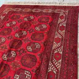 6x9 Large Afghan Ersari Wool Rug - Rare Handwoven Tribal Pattern Traditional Oriental Floor Carpet For Living Room, Dining Space Or Studio - thumbnail 3