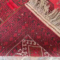 6x9 Large Afghan Ersari Wool Rug - Rare Handwoven Tribal Pattern Traditional Oriental Floor Carpet For Living Room, Dining Space Or Studio - thumbnail 4