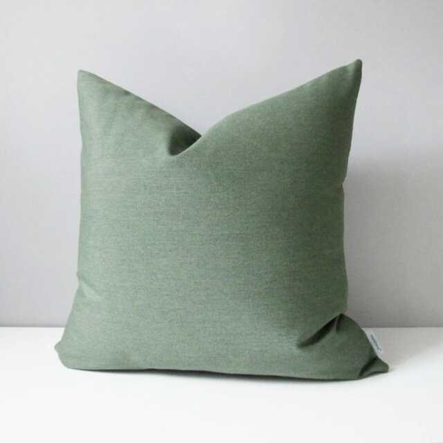Decorative Fern Green Sunbrella?? Outdoor Throw Pillow Cover, Modern Cushions - image 1