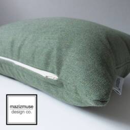 Decorative Fern Green Sunbrella?? Outdoor Throw Pillow Cover, Modern Cushions - thumbnail 2