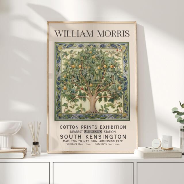 William Morris Print, Art, Exhibition Poster, Uk, Tree Of Life, Life Artwork, Print - image 1
