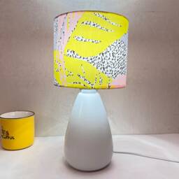 Lamp Shade With An Abstract Pattern, Pink Shades, Kids Drum Lampshades For Table Lights Wall & Pendant Lights - thumbnail 3