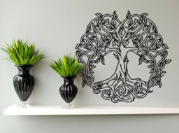 Celtic Tree Of Life Wall Decal Inspirational Symbol Sticker Se031 - thumbnail 1